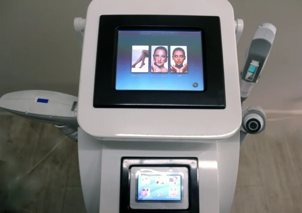 Advanced beauty technology at Selah Beauty & Aesthetics Haven in Stilbaai – professional skin treatment machine for rejuvenation and deep facial care near me.